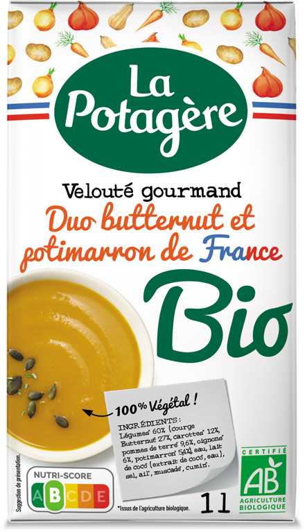 Velouté gourmand Duo Butternut et Potimarron de France 1L