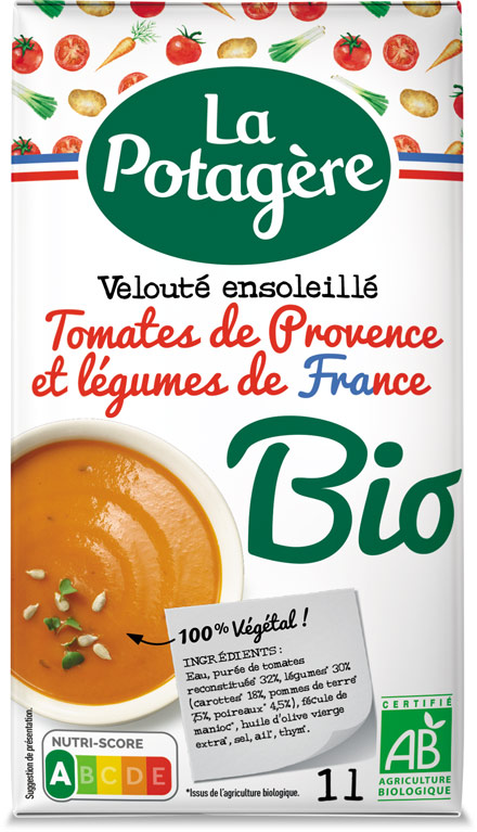 Velouté ensoleillé Tomates de Provence et légumes de France 1L