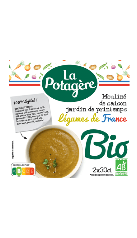 Mouliné de saison Jardin de Printemps Légumes de France 2x30cl
