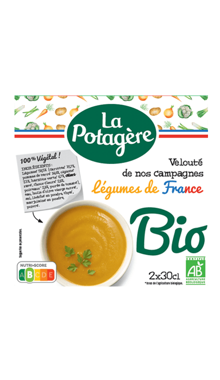 Mouliné de nos campagnes Légumes de France 2x30cl
