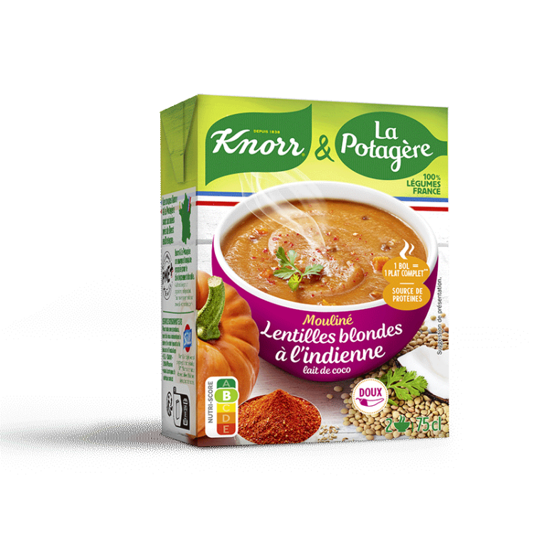 Mouliné de lentilles blondes à l'indienne